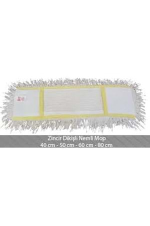 50 CM ZİNCİR DİKİŞ NEMLİ YEDEK MOP (1*100) YAKTO