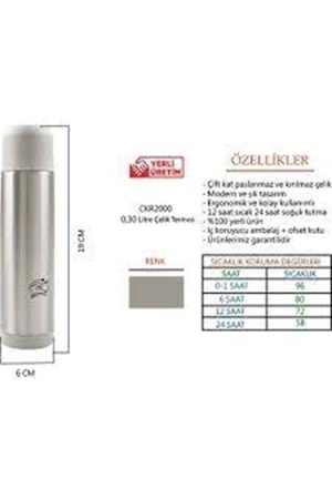 COOKER2000 ÇELİK ÇAY TERMOS 300ML (1*24)