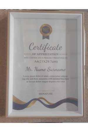 TİRAN414 MDF LÜX A4 ÇERÇEVE 21x30CM (1*36)
