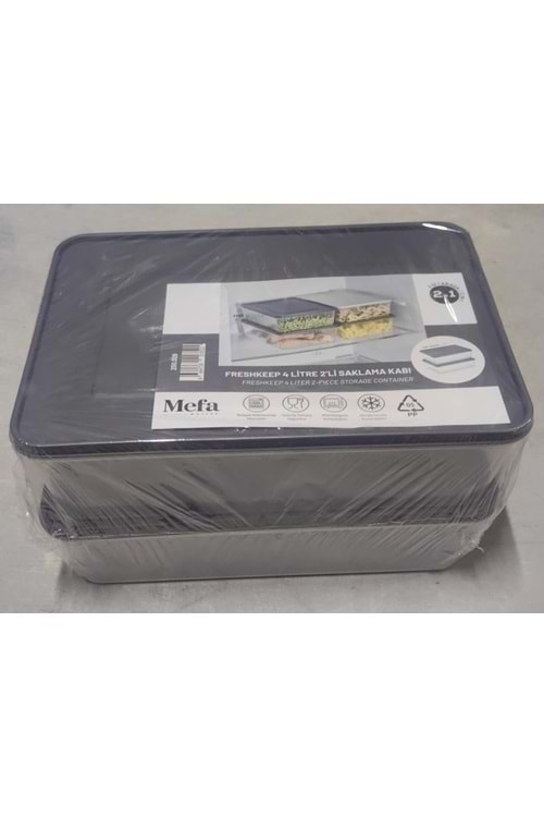 FRESHKEP 4LT 2Lİ SAKLAMA KABI (1*20)