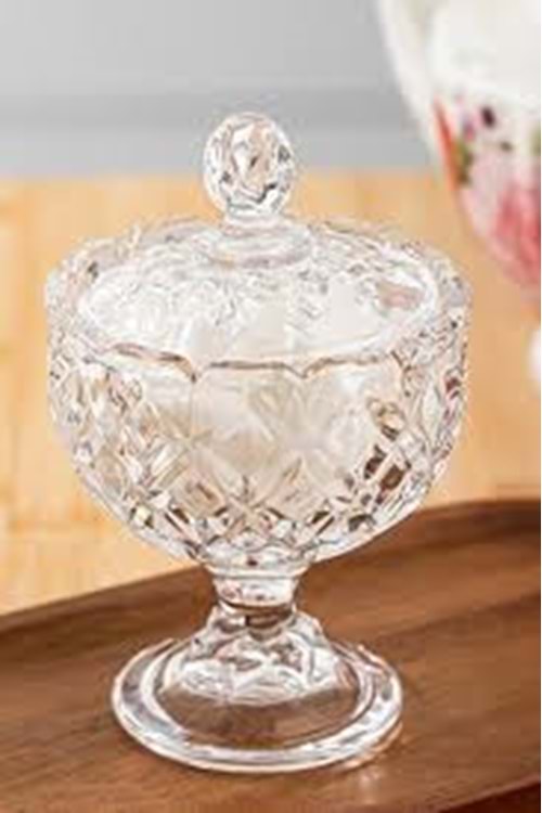 AVEF07023 LIRMATUR AYAKLI CAM ŞEKERLİK 17CM (1*30)