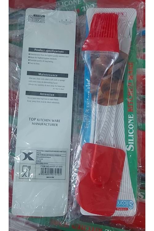 AVEF07050 SİLİKON 2Lİ SPATULA-Y.FIRÇASI (1*360)