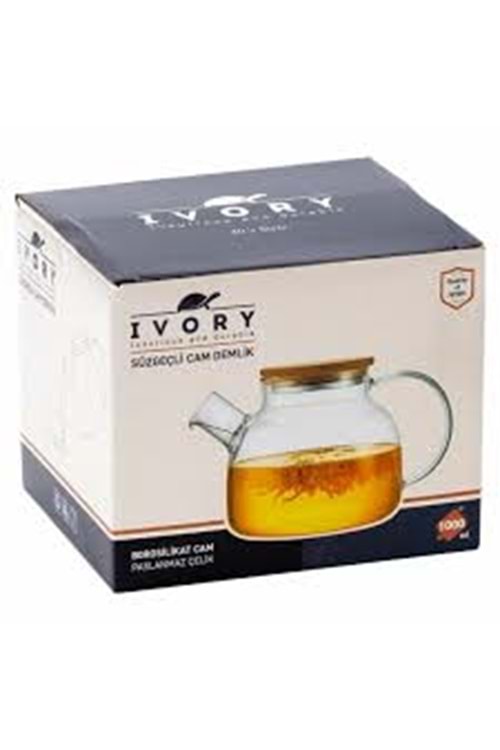 CAM5817 İVORY CAM DEMLİK 1000ML (1*24)