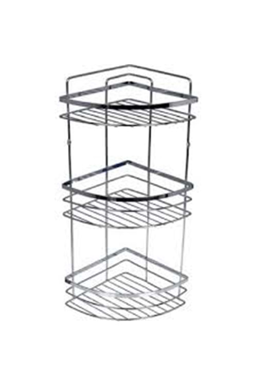 EMESSA LAMALI LÜX 3LÜ BANYO KÖŞELİK METAL (1*12)