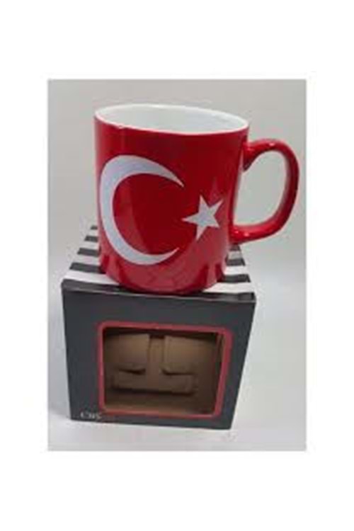 MİCRA TÜRK BAYRAKLI SERAMİK KUPA (1*36)