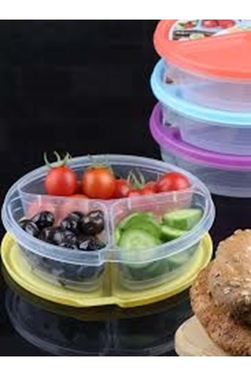 D210 JOLLY YUVARLAK 3 BÖLMELİ SAKLAMA (1*36) FRESH LİFE