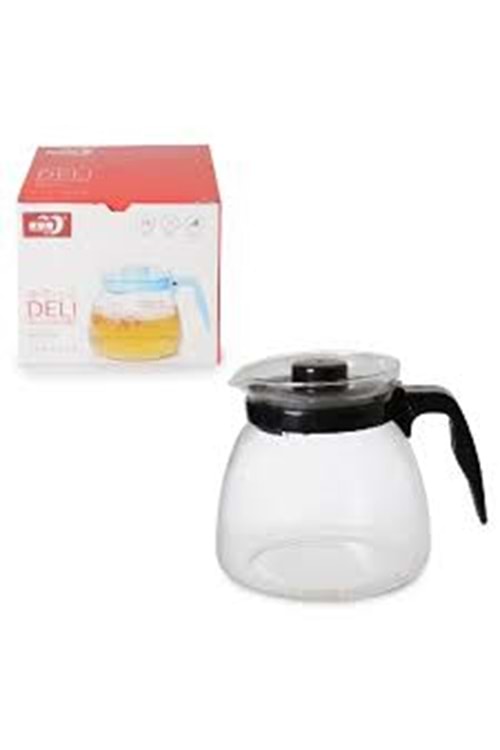 R409 DELİ GLASWARE CAM DEMLİK 900 ml (1*24)