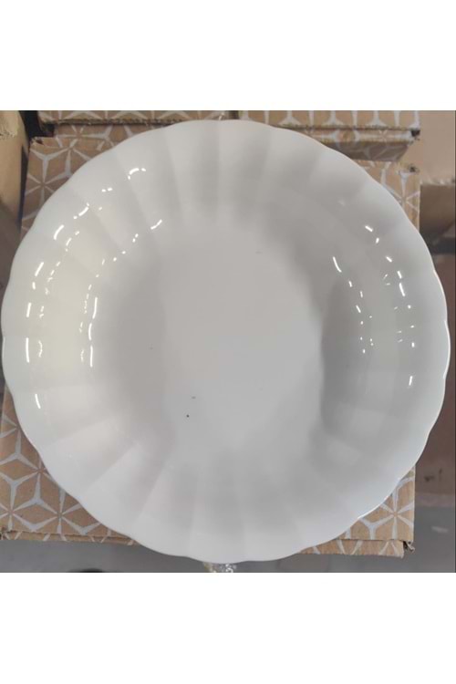 ARS 12151 PORSELEN PAPATYA 21CM YEMEK TABAK (1*6)