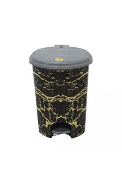 SAĞLAM368 DESENLİ 3NO PEDALLI ÇÖP KOVASI LT (1*)