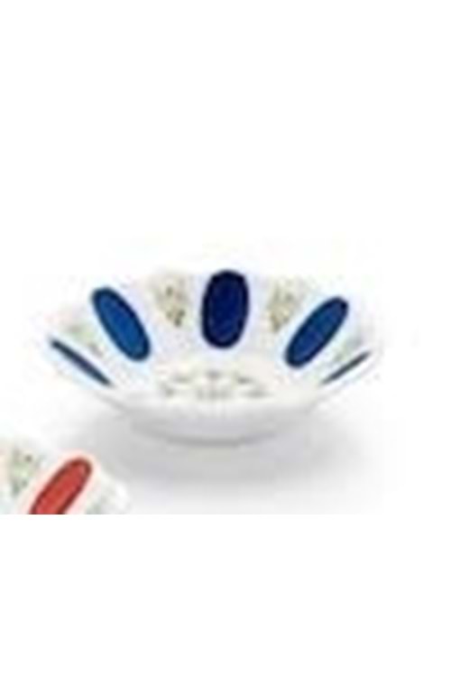 ÖZGÜL104M MAVİ KAHVECİ KALIN ÇAY TABAK (1*6*360)