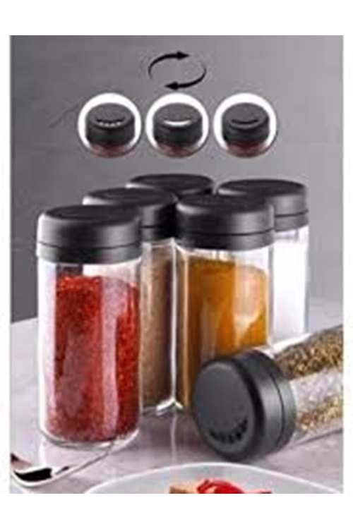 HASIREVİM 6LI BAHARATLIK TUZLUK BİBERLİK (1*6)