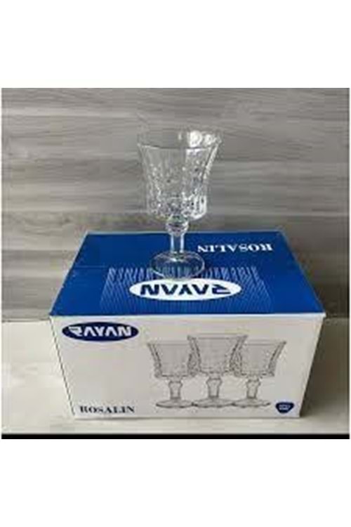 RAYAN ROSALİN 6LI AYAKLI KAHVE YANI BARDAK (1*12)