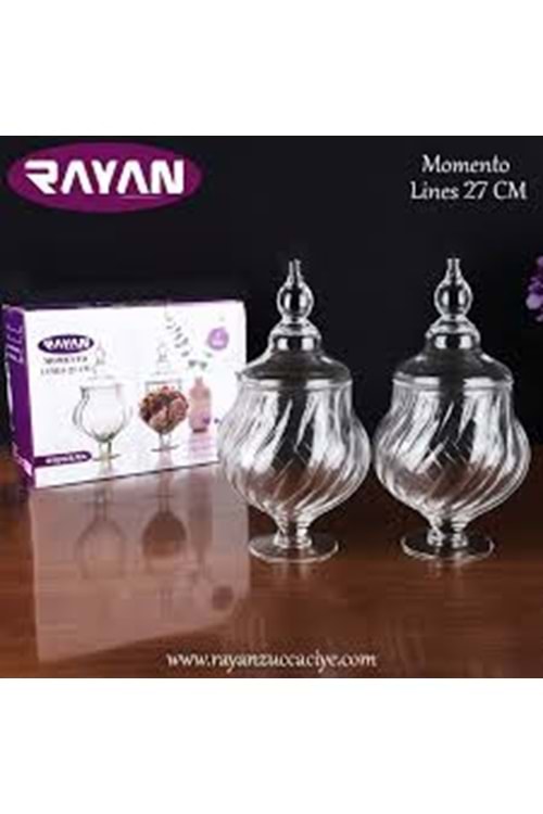 RAYAN 2Lİ MOMENTO LİNES ŞEKERLİK 27CM (1*6)