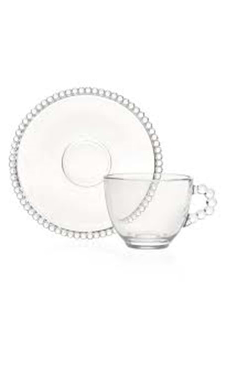 RAYAN LOVELY CAM KAHVE FİNCANI BONCUKLU (1*4)