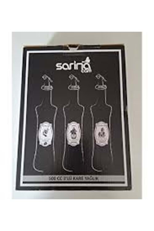 SARİNA 500CC 3LÜ KARE YAĞLIK (1*8)