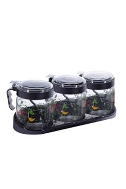 SARİNA 425CC 3LÜ KRİSTAL BAHARATLIK SET (1*6)