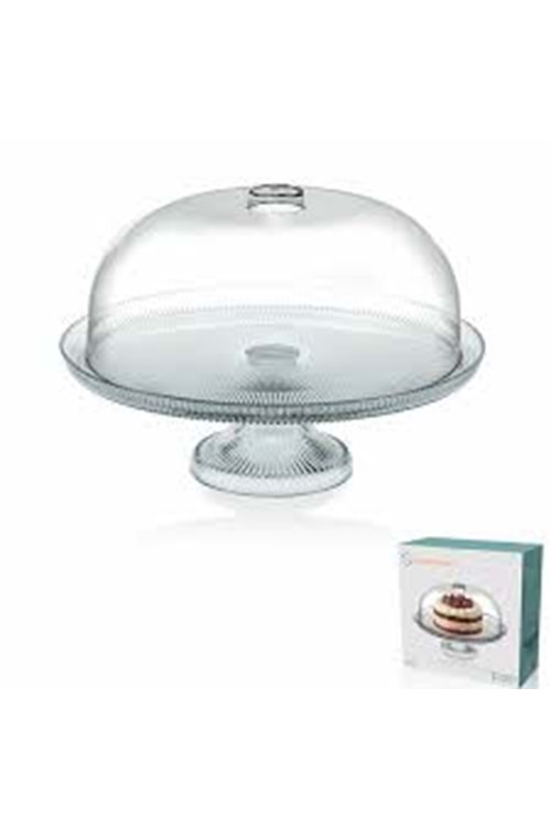 SENSU CAM AYAKLI KEK FANUS 30CM (1*4)11399 SİGMA CAM