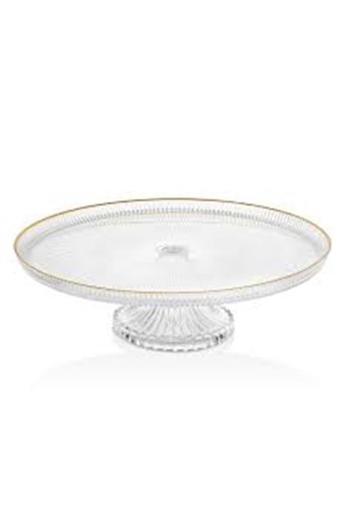 SGM12388 SERA 16CM SENSU CAM AYAKLI SUNUMLUK ALTIN YALDIZ (1*8)