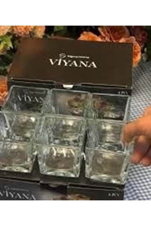 SİGMA VİYANA 6LI KARE KASE MAGNOLYA 400CC (1*4)