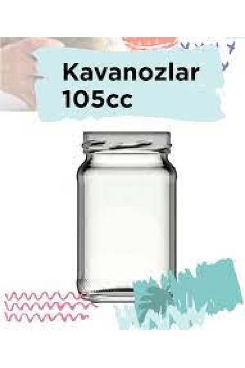 105 CC KONSERVE KAVANOZ (1*60) 48MM AĞIZ