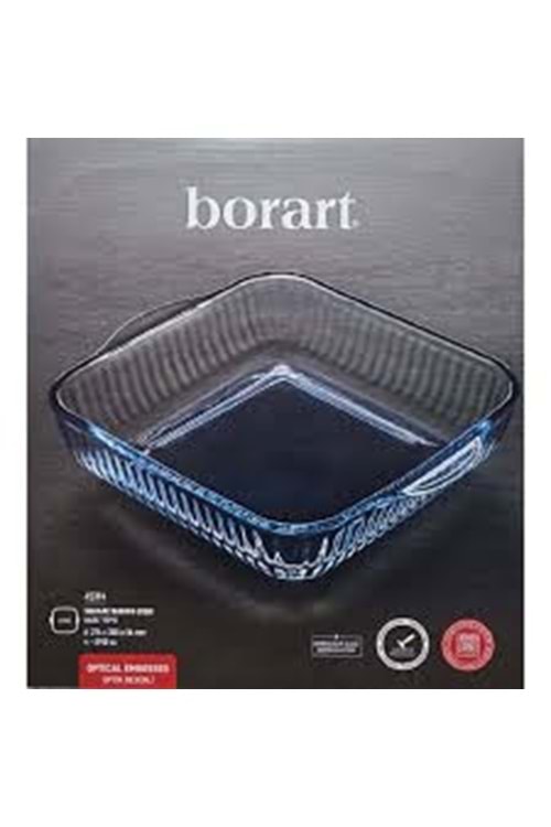BORART BYK OPTİK KARE TEPSİ BORCAM