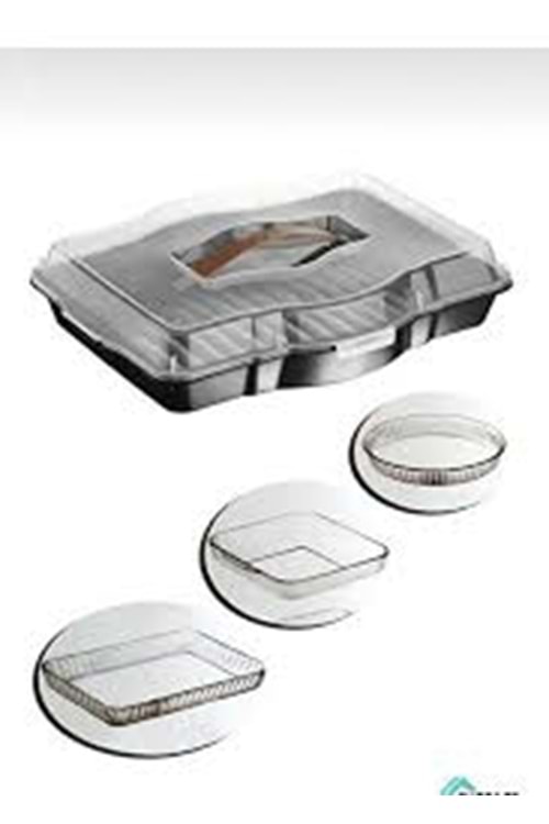 TİMEX DİKDÖRTGEN BORCAM KEK SAKLAMA KABI (1*12)TM144