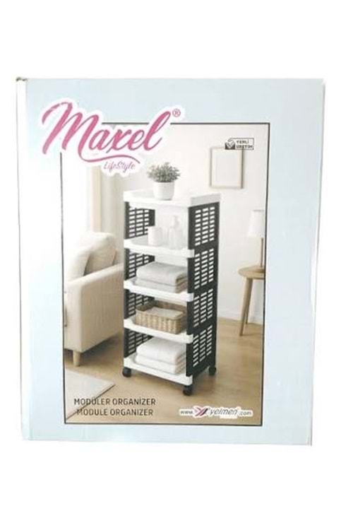 Y155 MAXEL 5Lİ TEKERLİ ORGANİZER SEBZELİK PLASTİK