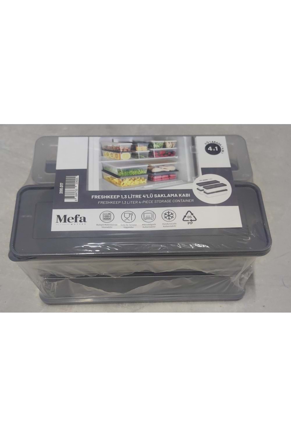 FRESHKEP 1,3LT 4LÜ SAKLAMA KABI (1*20)