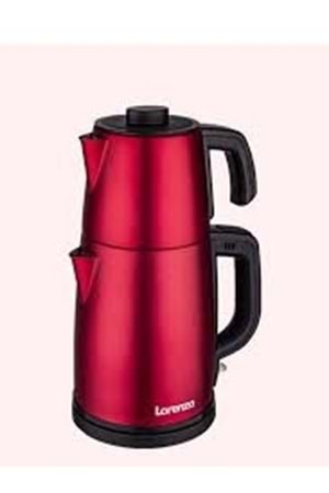 LORENZO TEAZEN ÇELİK ÇAYCI KIRMIZI (1*4)