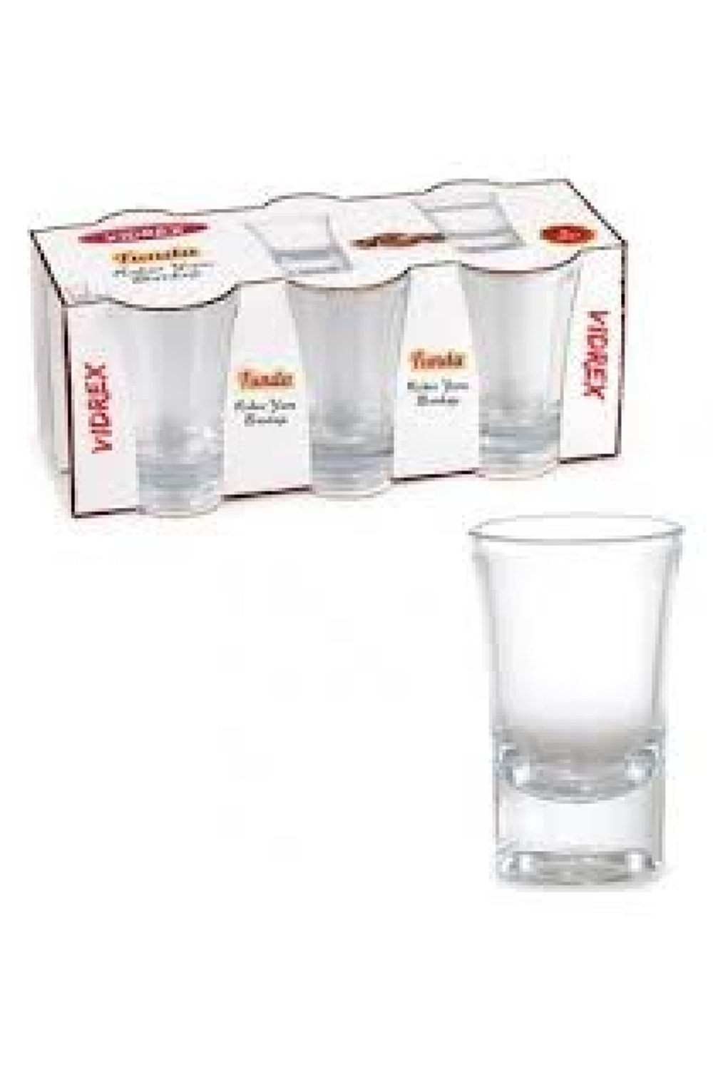 BL60 FUNDA 6LI SADE KAHVE YANI BARDAK (1*12) SHOT BARDAĞI