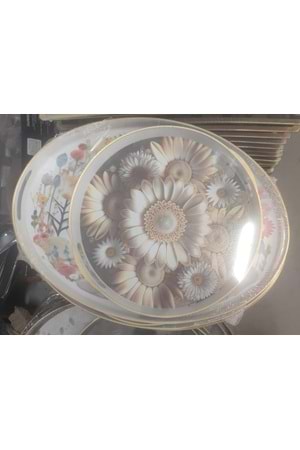 İSRA 5794 ADA BEYAZ 2Lİ PLS TEPSİ OVAL (1*18)