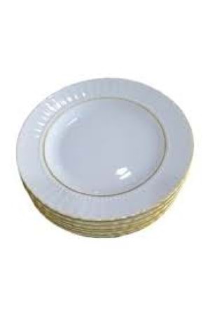 KÜTAHYA 25CM SERVİS TABAK YALDIZLI (1*12)