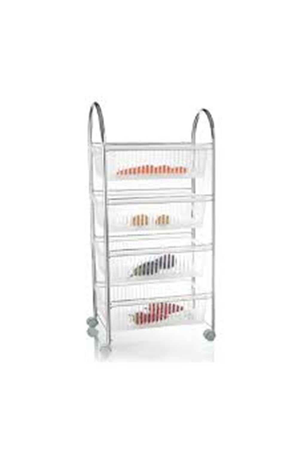 KİVA 4 LÜ METAL SEBZELİK KROM (1*4)